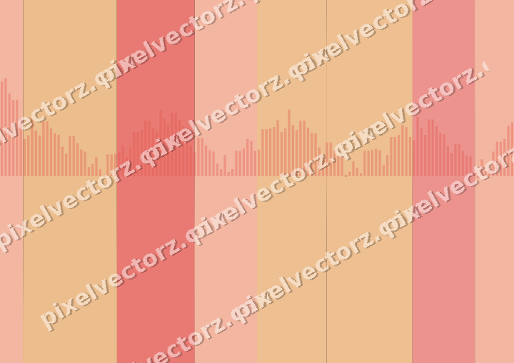 Glowing neon chart background in red and orange
