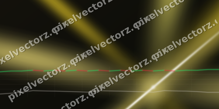 Glowing neon chart background in amber and yellow