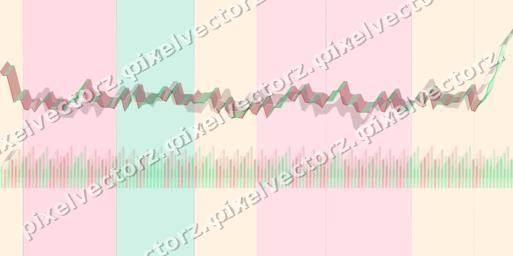 Glowing neon chart background in pale pink and pale amber