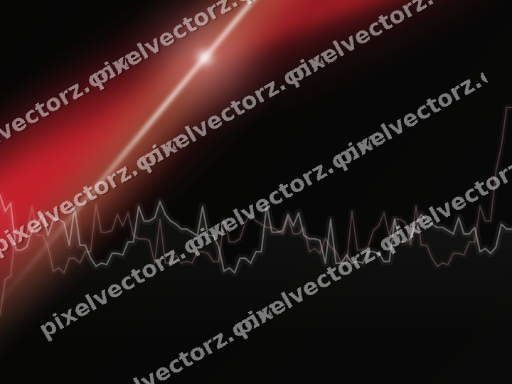 Glowing neon chart background in red and amber