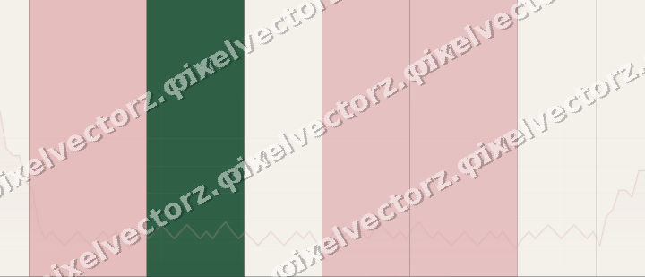 Glowing neon chart background in red and green