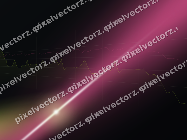 Glowing neon chart background in lime and amber