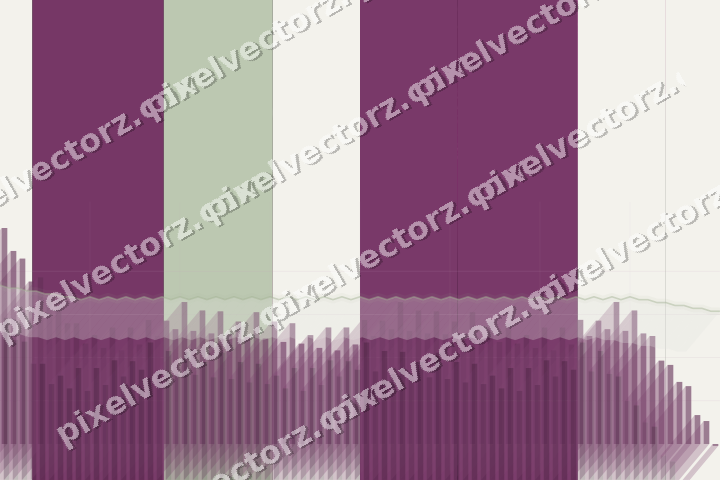 Glowing neon chart background in magenta and lime