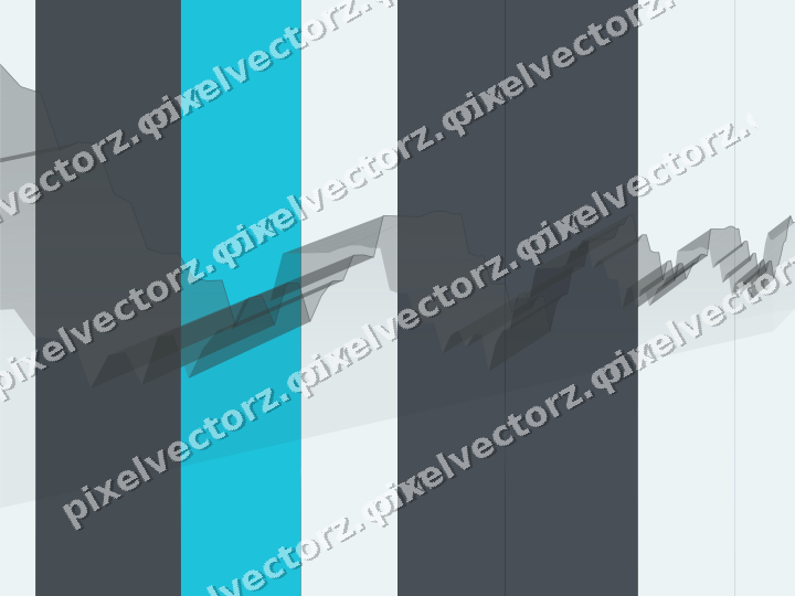 Glowing neon chart background in blue and teal