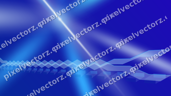 Glowing neon chart background in cyan and blue