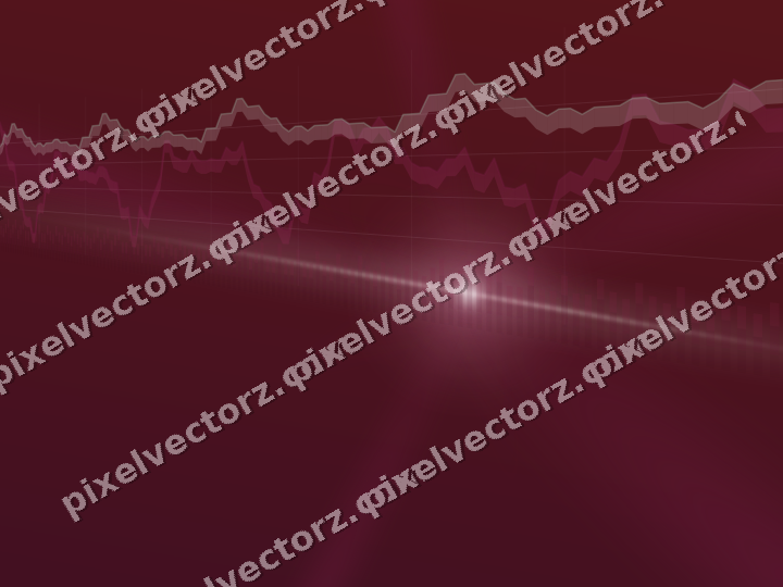 Glowing neon chart background in dark pink and green