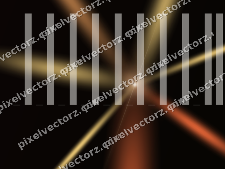 Glowing neon chart background in orange and amber