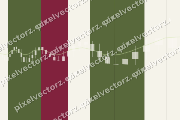 Glowing neon chart background in lime and pink