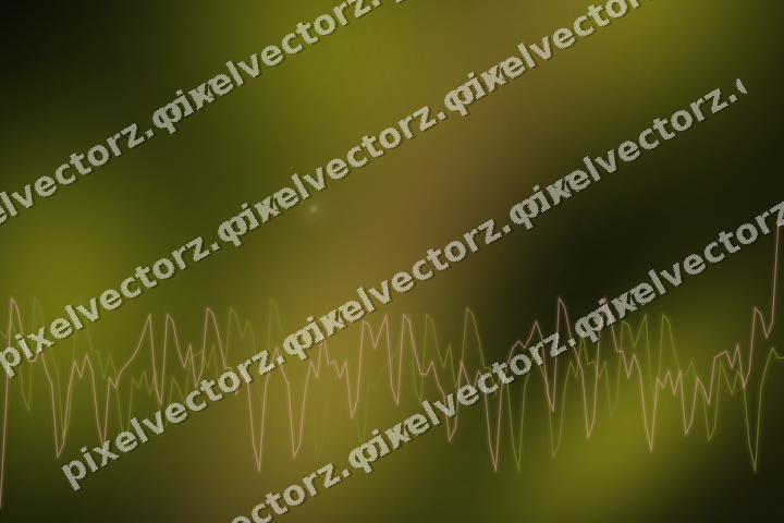 Glowing neon chart background in yellow and red
