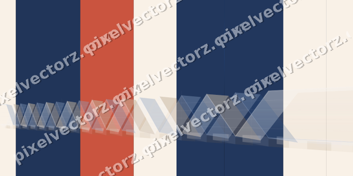 Glowing neon chart background in blue and red