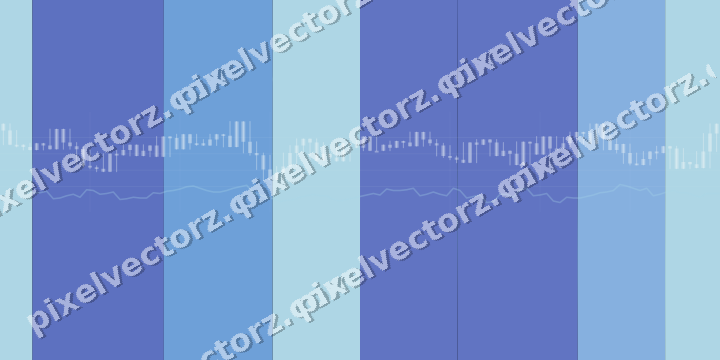 Glowing neon chart background in blue and cyan