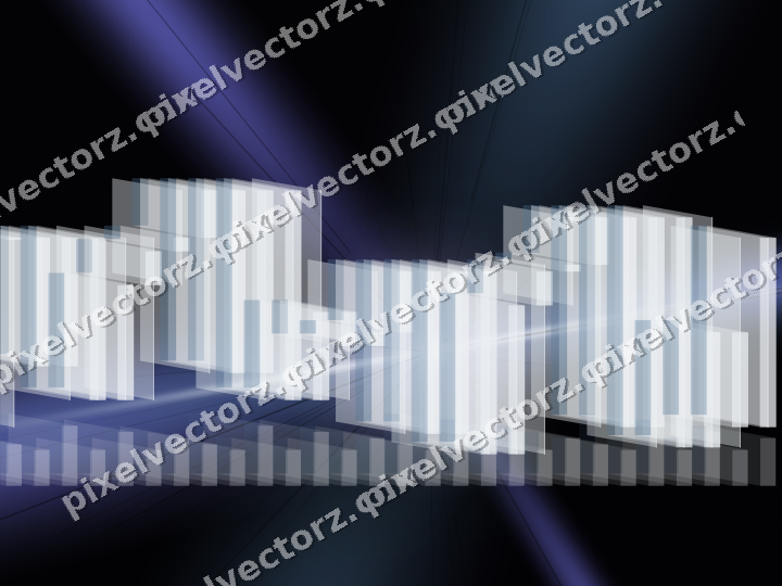Glowing neon chart background in purple and blue