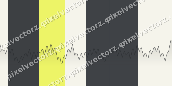 Glowing neon chart background in blue and yellow