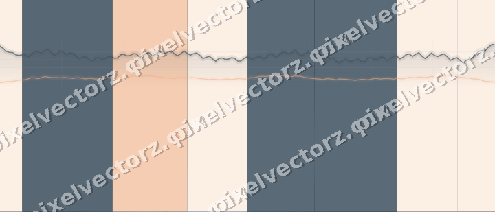 Glowing neon chart background in blue and orange