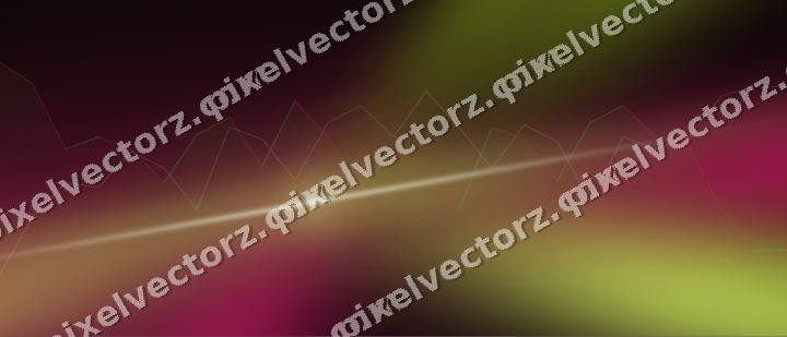Glowing neon chart background in lime and pink