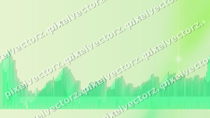 Soft pastel chart background in green and lime