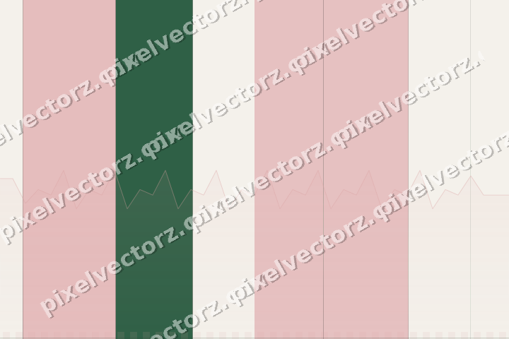 Glowing neon chart background in red and green