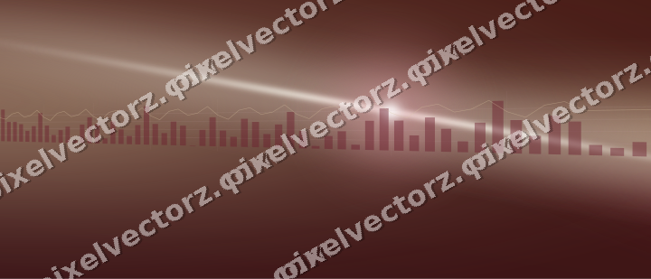 Glowing neon chart background in dark pink and red