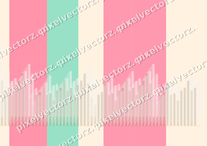 Soft pastel chart background in pale pink and pale amber