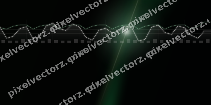 Glowing neon chart background in green and amber