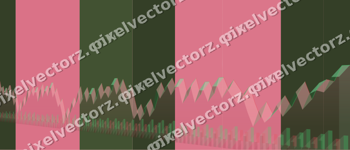 Soft pastel chart background in pink and dark lime