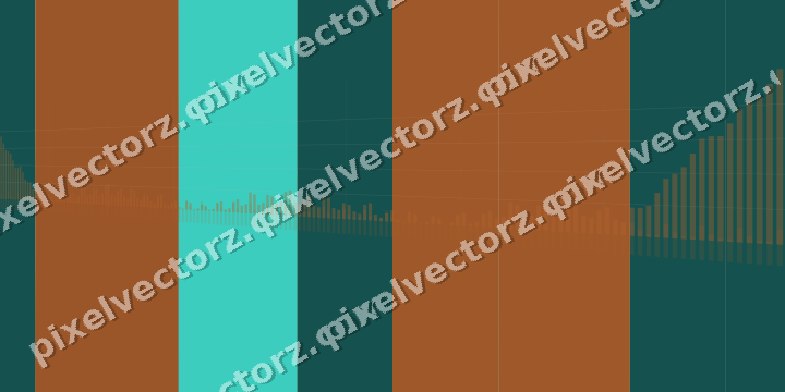 Soft pastel chart background in orange and teal