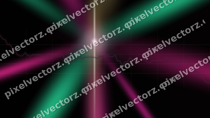 Glowing neon chart background in magenta and pink