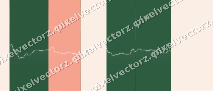 Glowing neon chart background in green and red