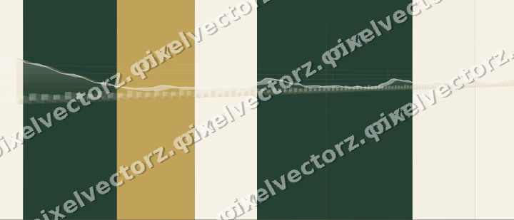 Glowing neon chart background in dark green and amber