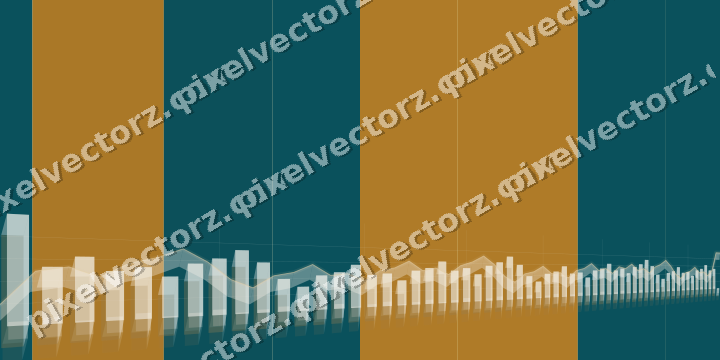 Soft pastel chart background in amber and dark teal