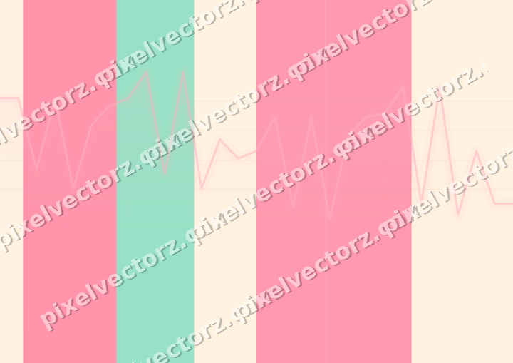 Soft pastel chart background in pale pink and pale amber
