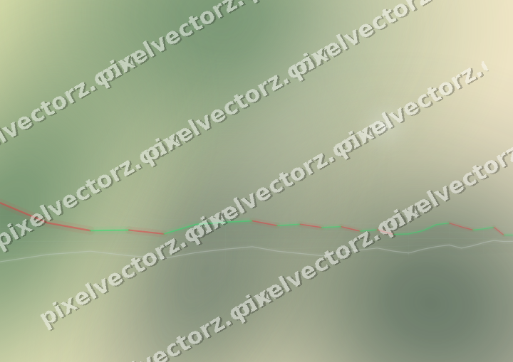 Soft pastel chart background in dark green and red