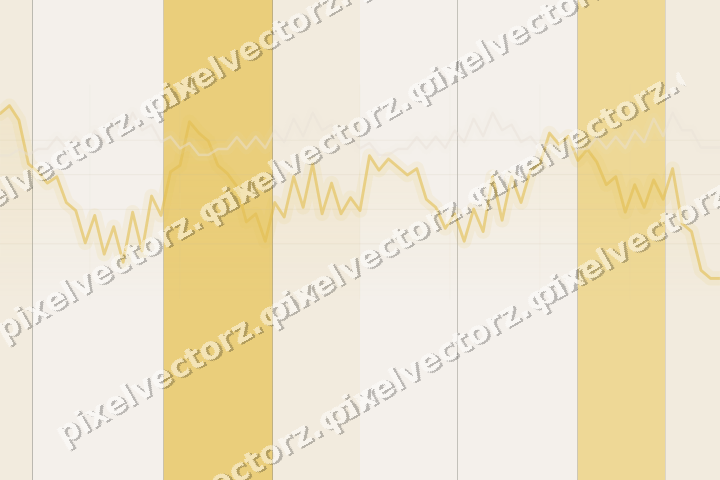 Glowing neon chart background in amber and orange