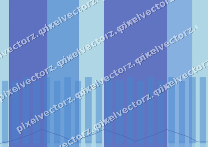 Glowing neon chart background in blue and cyan