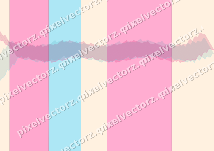 Glowing neon chart background in pink and cyan