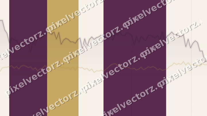 Glowing neon chart background in magenta and amber