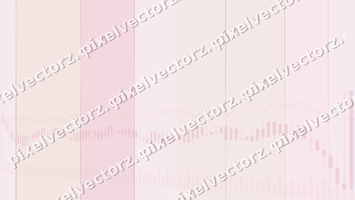 Glowing neon chart background in pink and red