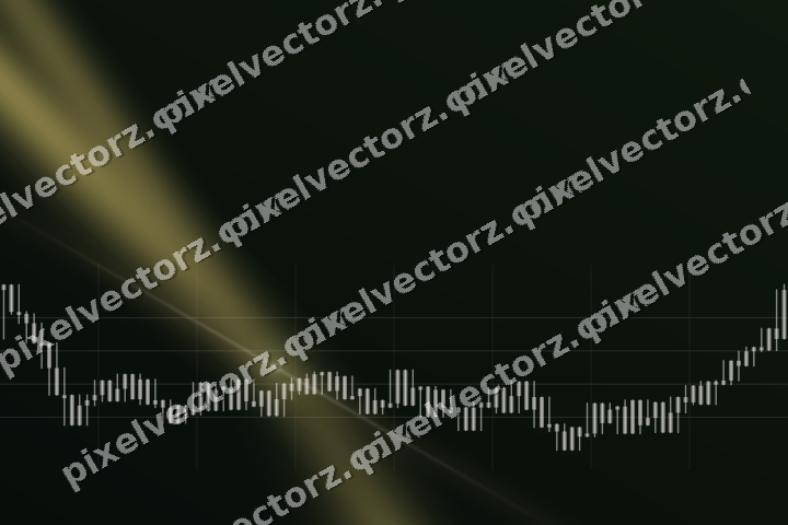 Glowing neon chart background in lime and yellow