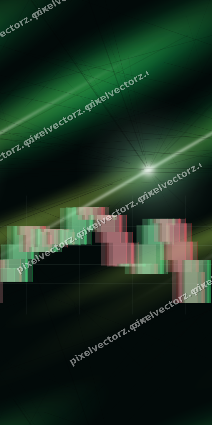 Nahtloser Neon Diagramm Hintergrund in Grün und Limette