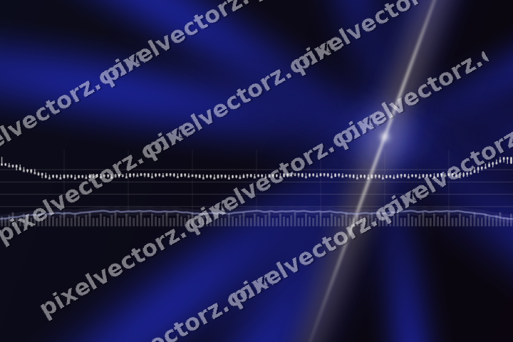 Glowing neon chart background in blue and amber