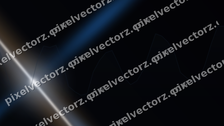 Glowing neon chart background in blue and orange