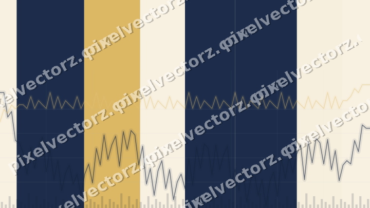 Soft pastel chart background in dark blue and amber