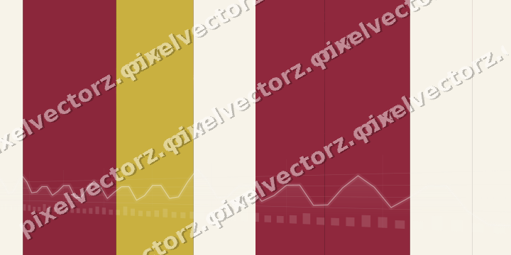 Glowing neon chart background in pink and red