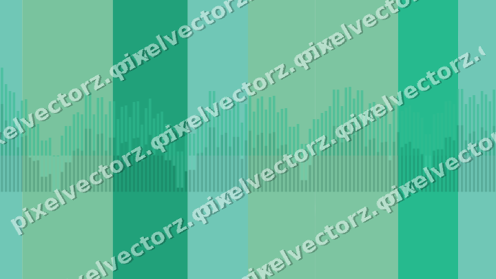 Soft pastel chart background in green and teal