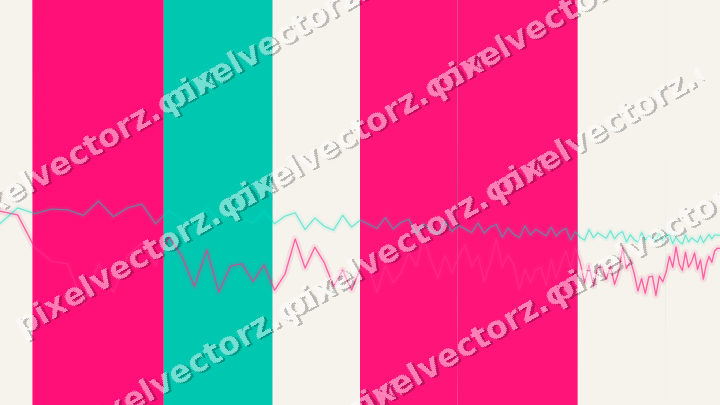 Soft pastel chart background in pink and orange
