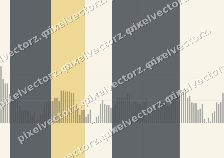 Glowing neon chart background in amber and grey