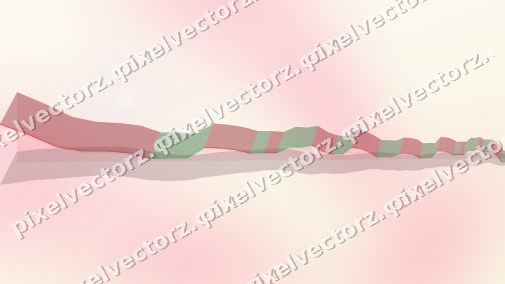 Soft pastel chart background in pale pink and pale amber
