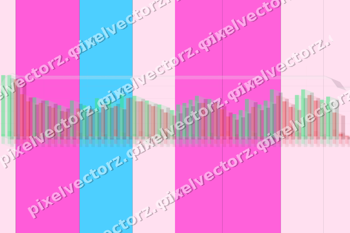 Glowing neon chart background in magenta and purple