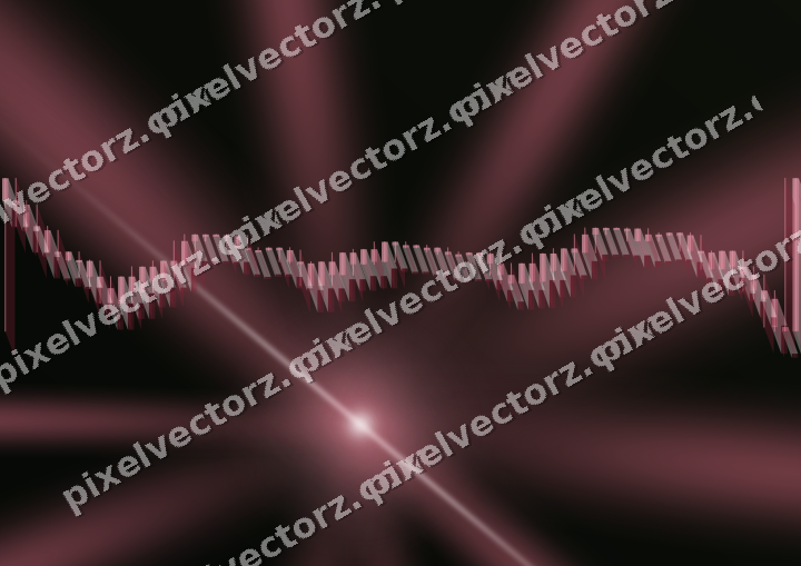 Glowing neon chart background in pink and lime