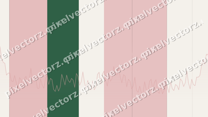 Glowing neon chart background in red and green